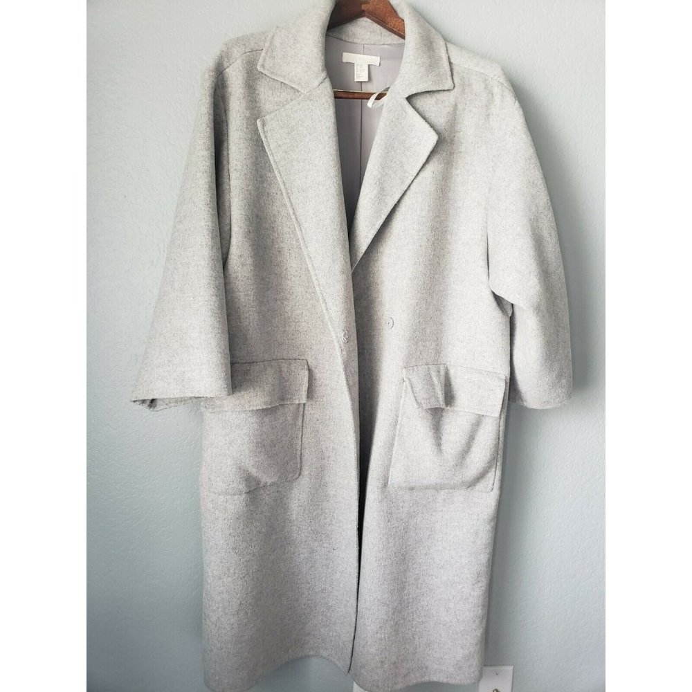 H&M Oversized Polyester/Woolblend Coat In Xs/S